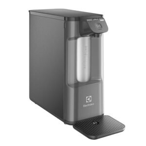 Purificador de Água Gelada Fria e Natural Elétrico Compacto Eletrônico placa Electrolux Filtro refil 6 meses ou 3000l Painel Touch Bivolt Grafite PE12G
