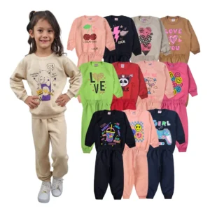 Kit 6 Peças Moletom Menina Infantil Inverno Atacado Barato
